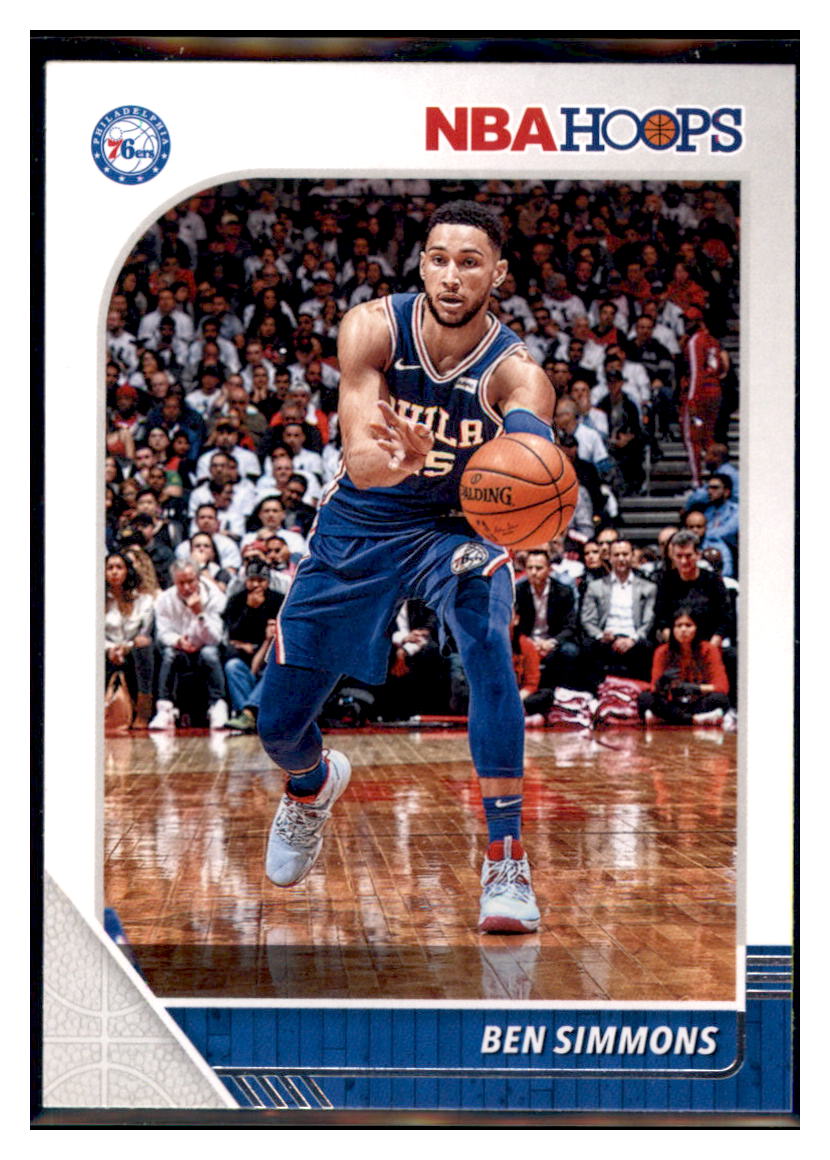 2019 Hoops Ben Simmons  Philadelphia 76ers #144 Basketball
  card   MATV4A simple Xclusive Collectibles   