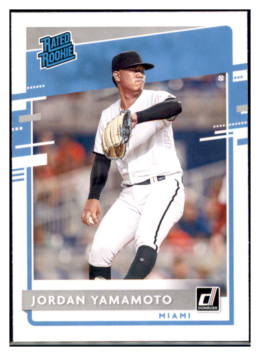 2020 Donruss Jordan Yamamoto Miami Marlins #35 Baseball card MATV4A simple Xclusive Collectibles