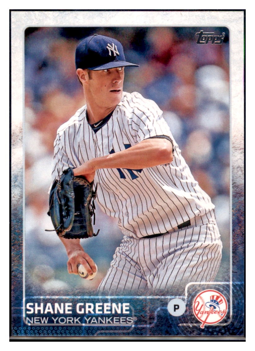 2015 Topps Shane Greene  New York Yankees #343 Baseball card   MATV4A simple Xclusive Collectibles
