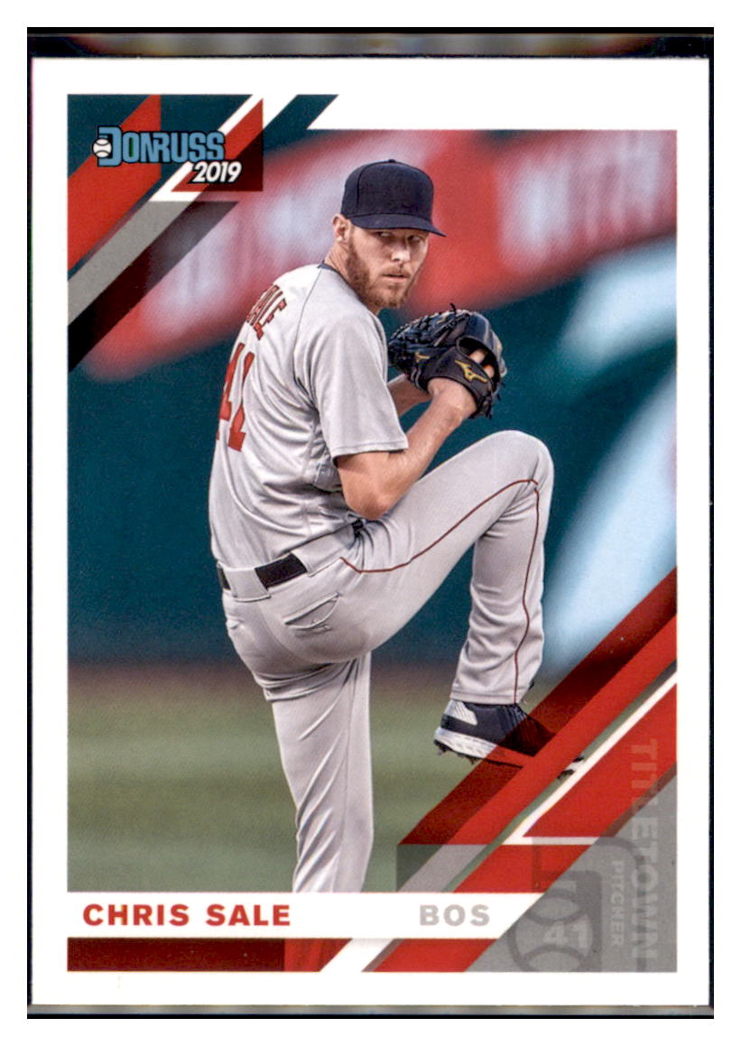 2019 Donruss Chris Sale raised knee
  Boston Red Sox #51b Baseball card  
  MATV4A simple Xclusive Collectibles