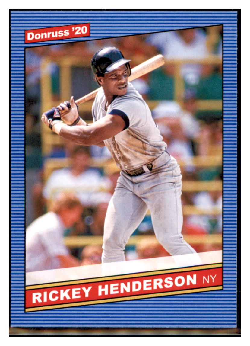 2020 Donruss Rickey Henderson  New York Yankees #219a Baseball card   MATV4A simple Xclusive Collectibles