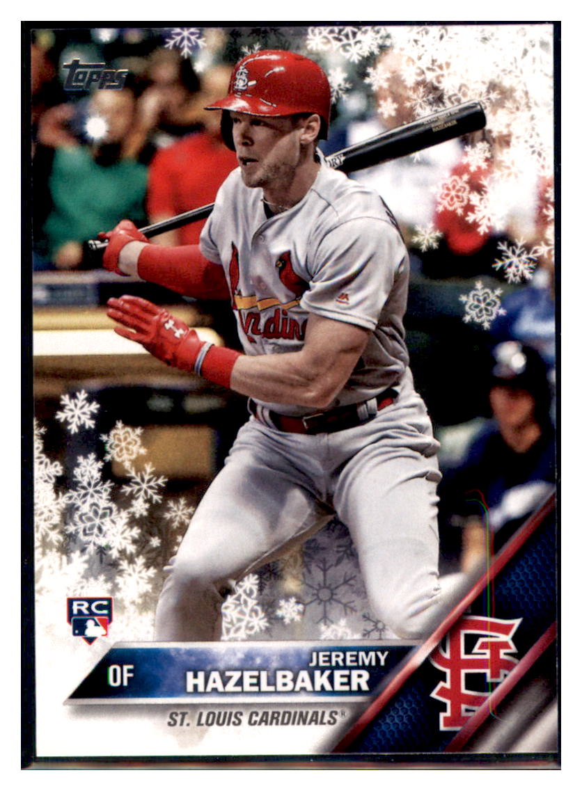 2016 Topps Holiday Jeremy Hazelbaker  St. Louis Cardinals #HMW72 Baseball
  card   MATV4A simple Xclusive Collectibles