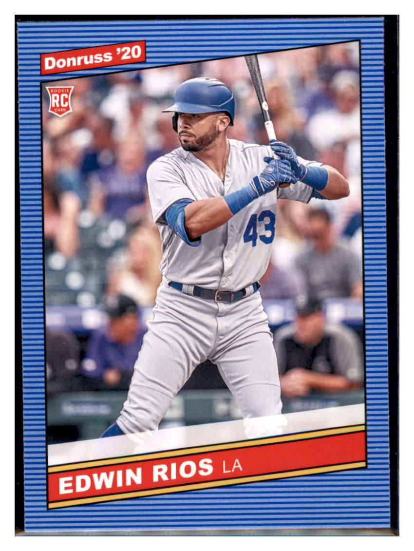 2020 Donruss Edwin Rios Los Angeles Dodgers #249 Baseball card MATV4A simple Xclusive Collectibles