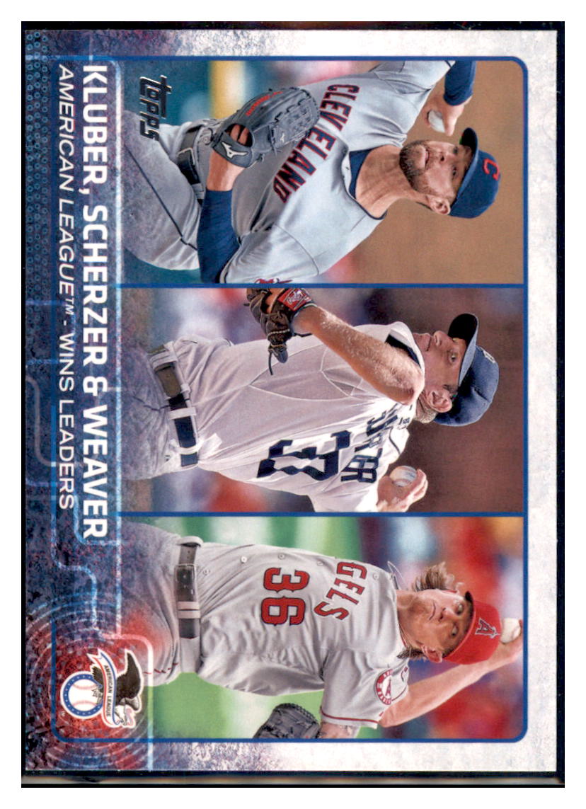 2015 Topps American League Wins Leaders
LL Cleveland Indians / Detroit Tigers
/ Los Angeles Angels #214 Baseball card
MATV4A simple Xclusive Collectibles