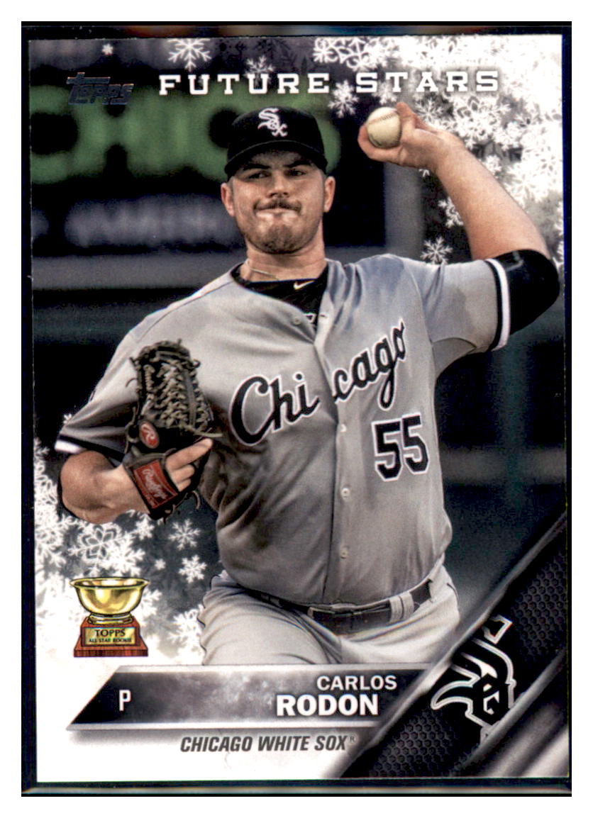 2016 Topps Holiday Carlos Rodon  Chicago White Sox #HMW185 Baseball
  card   MATV4A simple Xclusive Collectibles