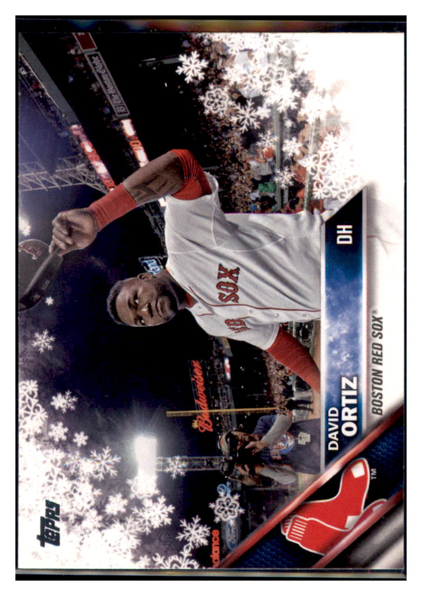 2016 Topps Holiday David Ortiz  Boston Red Sox #HMW76 Baseball card   MATV4A simple Xclusive Collectibles