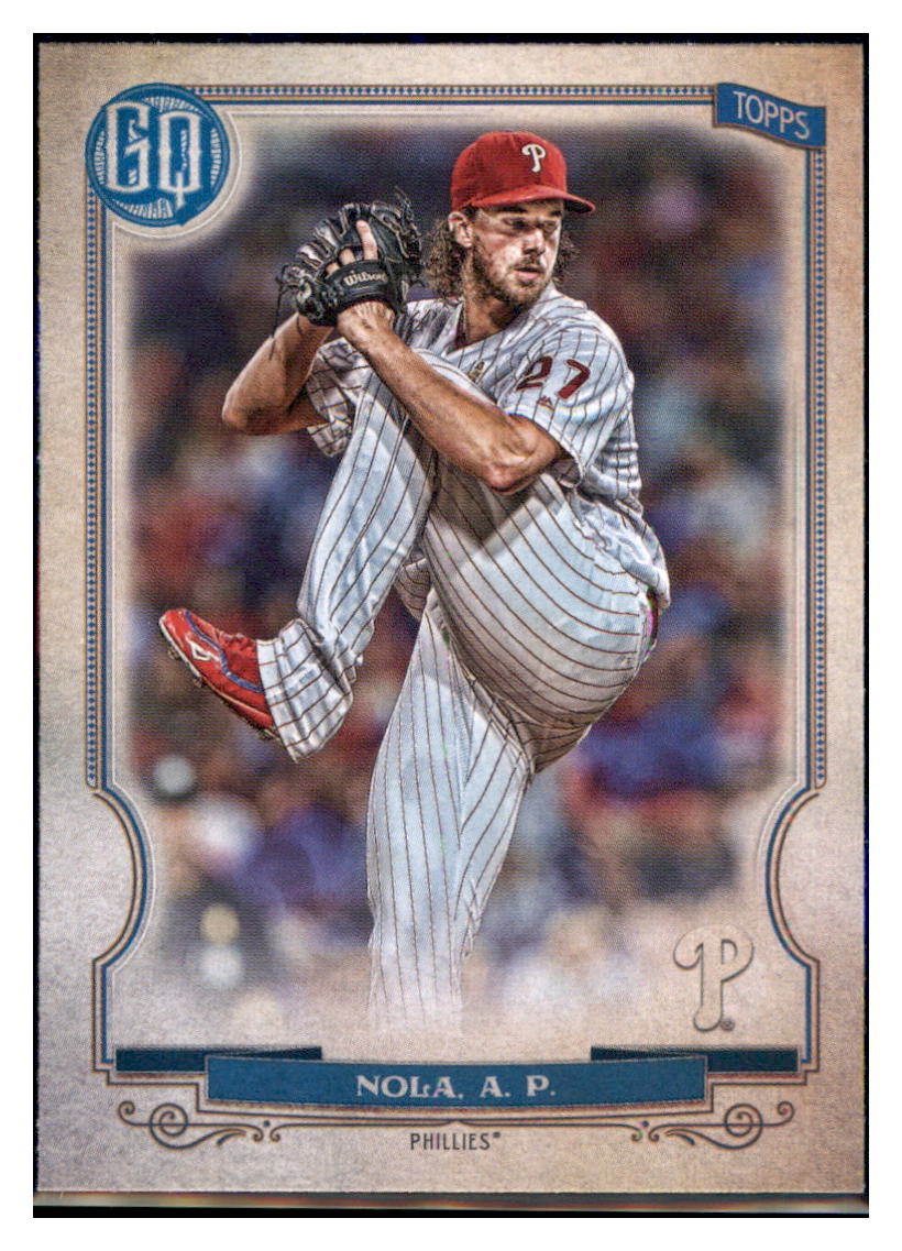 2020 Topps Gypsy Queen Aaron Nola  Philadelphia Phillies #282 Baseball
  card   MATV4A simple Xclusive Collectibles