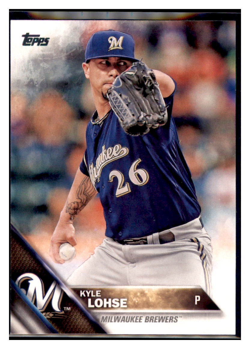 2016 Topps Kyle Lohse  Milwaukee Brewers #152 Baseball card   MATV4A simple Xclusive Collectibles