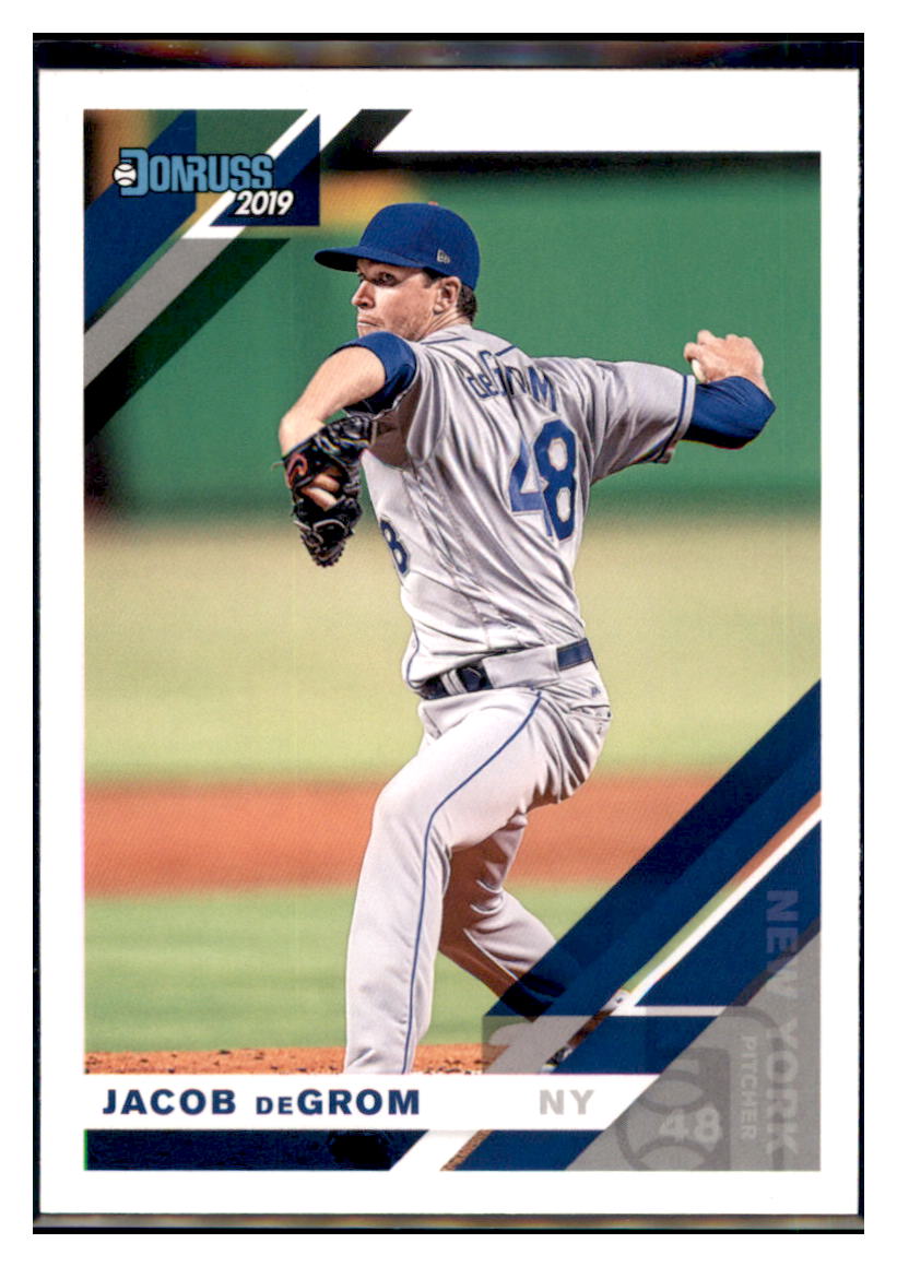 2019 Donruss Jacob deGrom  New York Mets #123a Baseball card   MATV4A simple Xclusive Collectibles