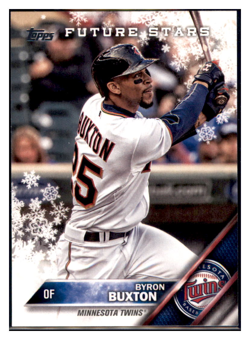 2016 Topps Holiday Byron Buxton  Minnesota Twins #HMW40 Baseball card   MATV4A_1a simple Xclusive Collectibles
