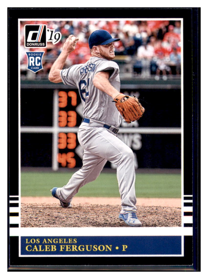 2019 Donruss Caleb Ferguson Los Angeles Dodgers #245 Baseball card MATV4A simple Xclusive Collectibles
