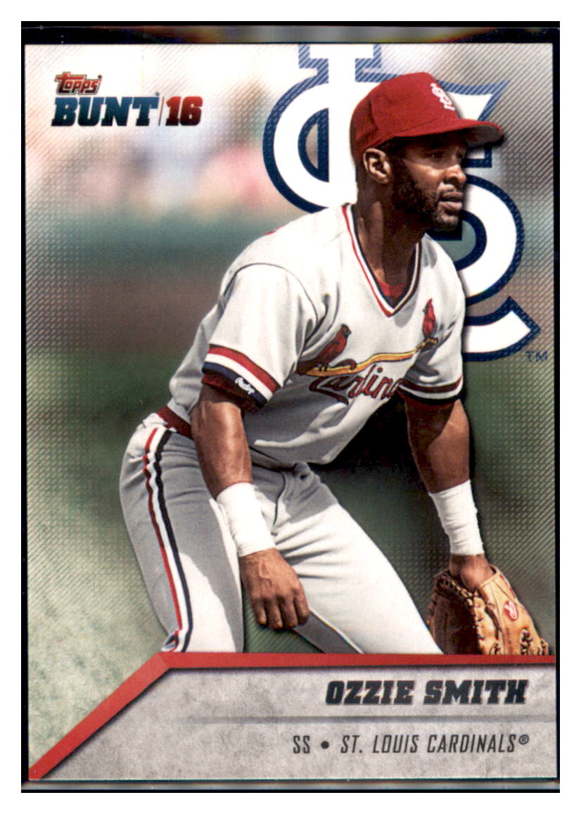 2016 Topps Bunt Ozzie Smith  St. Louis Cardinals #187 Baseball card   MATV2 simple Xclusive Collectibles