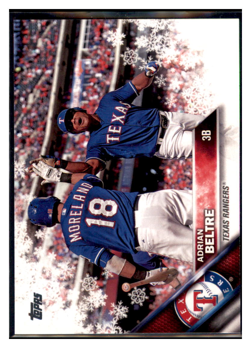 2016 Topps Holiday Adrian Beltre  Texas Rangers #HMW118 Baseball card   MATV2 simple Xclusive Collectibles