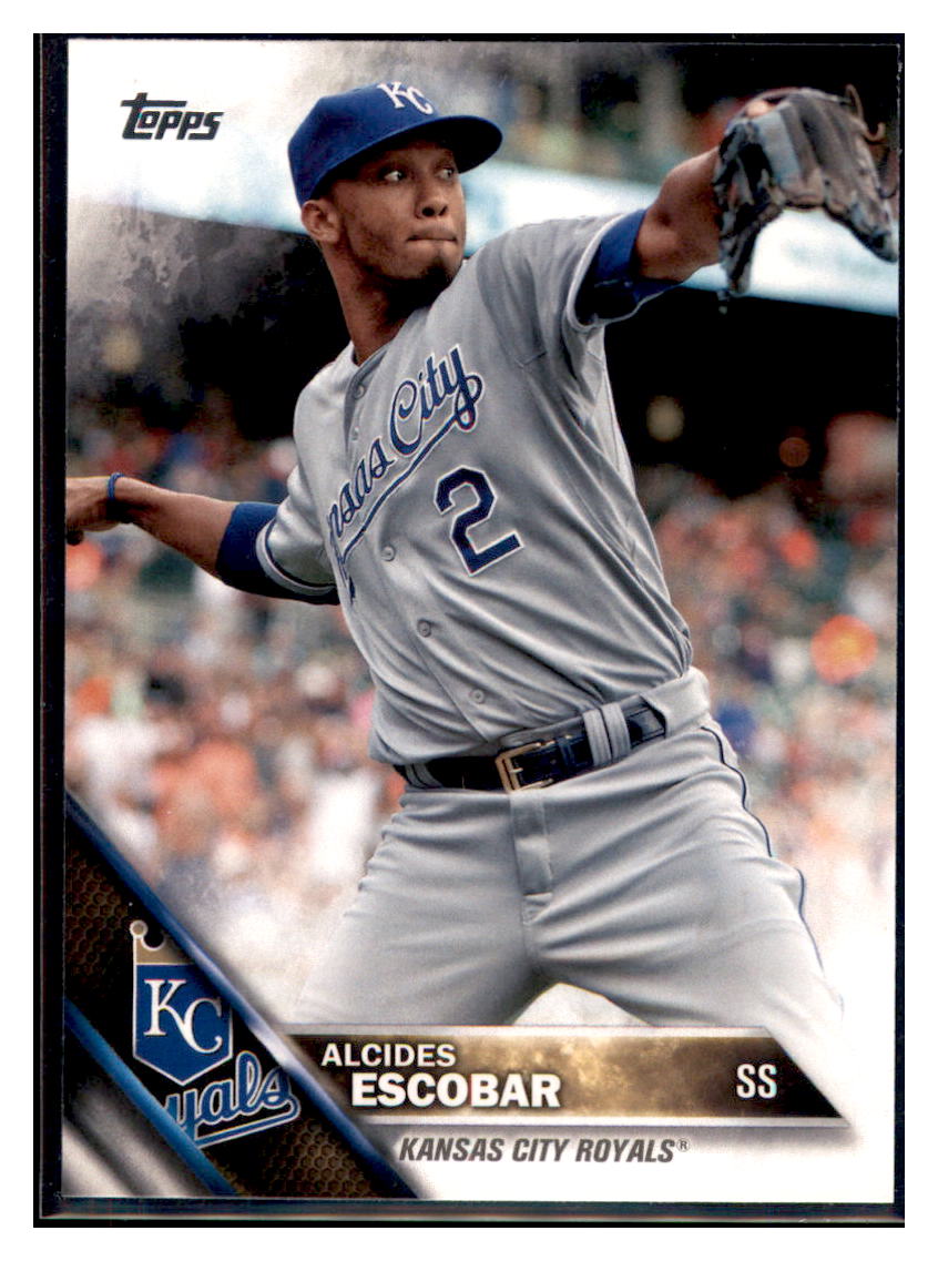 2016 Topps Alcides Escobar  Kansas City Royals #287 Baseball card   MATV2 simple Xclusive Collectibles