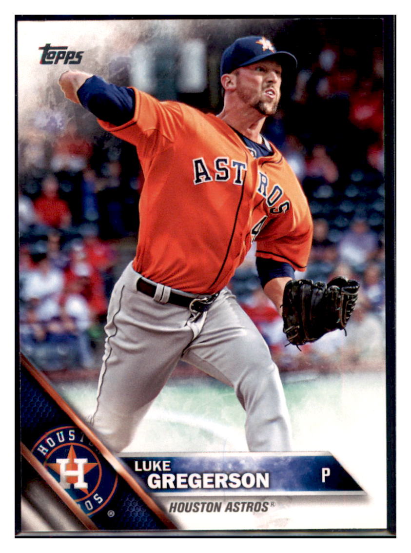 2016 Topps Luke Gregerson Houston Astros #243 Baseball card MATV2 simple Xclusive Collectibles