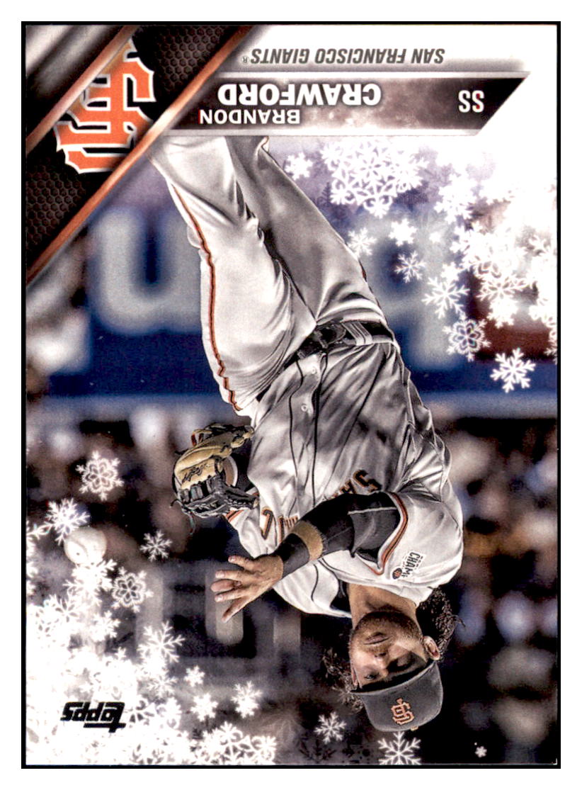 2016 Topps Brandon Crawford San Francisco Giants #442 Baseball
card MATV2 simple Xclusive Collectibles