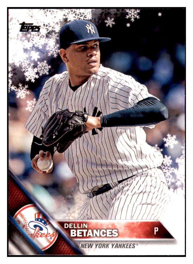 2016 Topps Holiday Dellin Betances  New York Yankees #HMW105 Baseball card   MATV2 simple Xclusive Collectibles