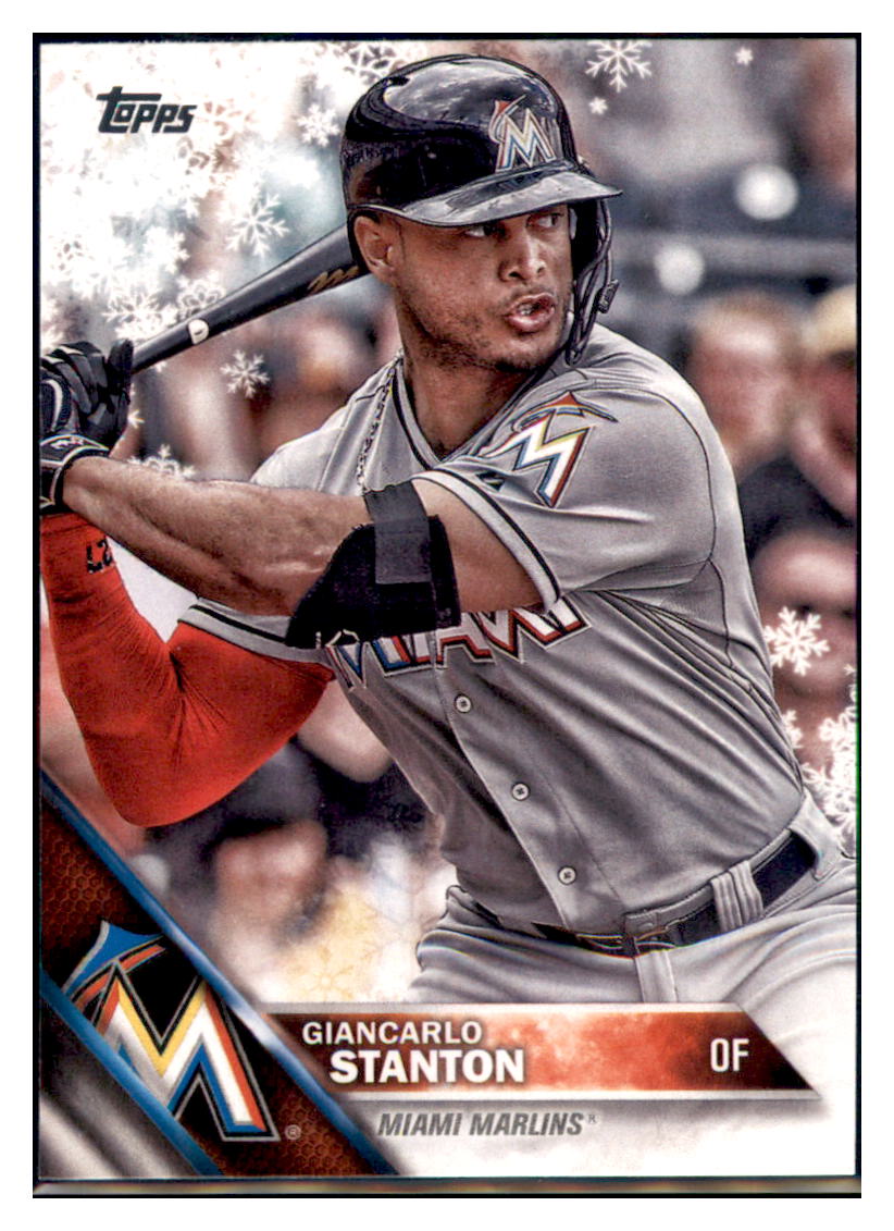 2016 Topps Giancarlo Stanton  Miami Marlins #269 Baseball card   MATV2 simple Xclusive Collectibles