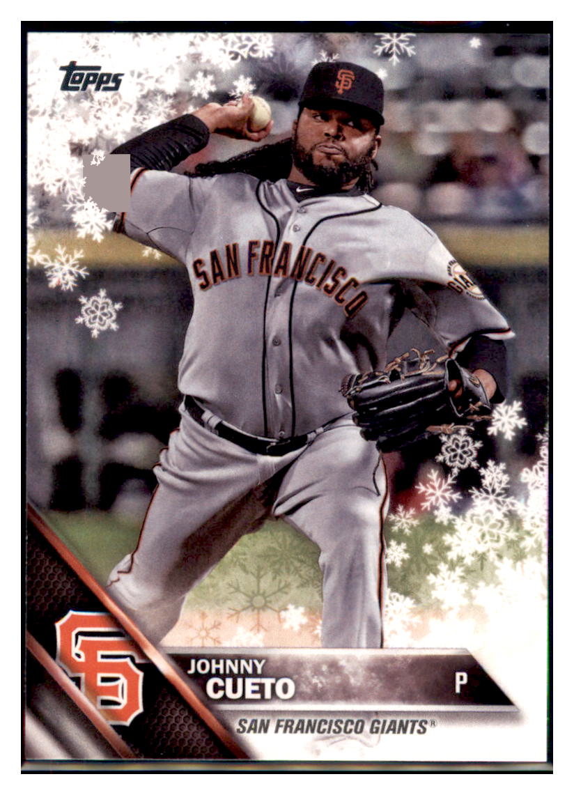 2016 Topps Holiday Johnny Cueto San Francisco Giants #HMW47 Baseball
card MATV2_1b simple Xclusive Collectibles