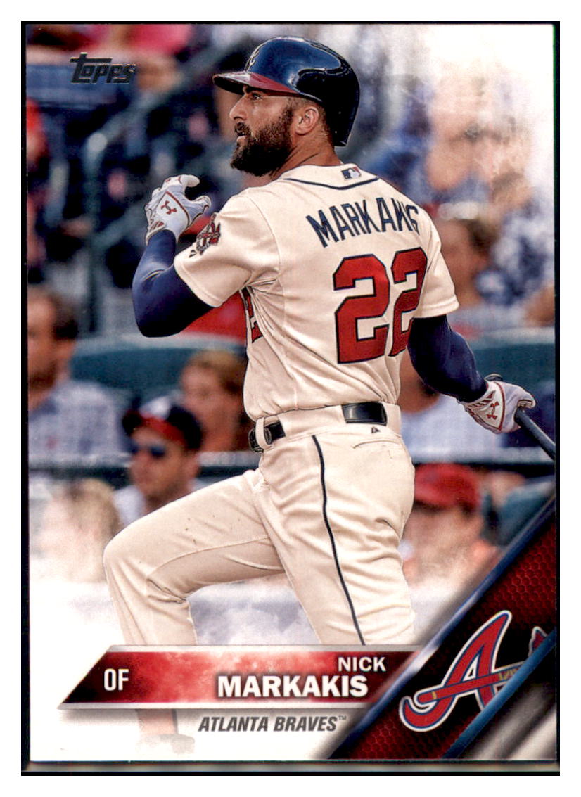 2016 Topps Nick Markakis  Atlanta Braves #240 Baseball card   MATV2_1a simple Xclusive Collectibles