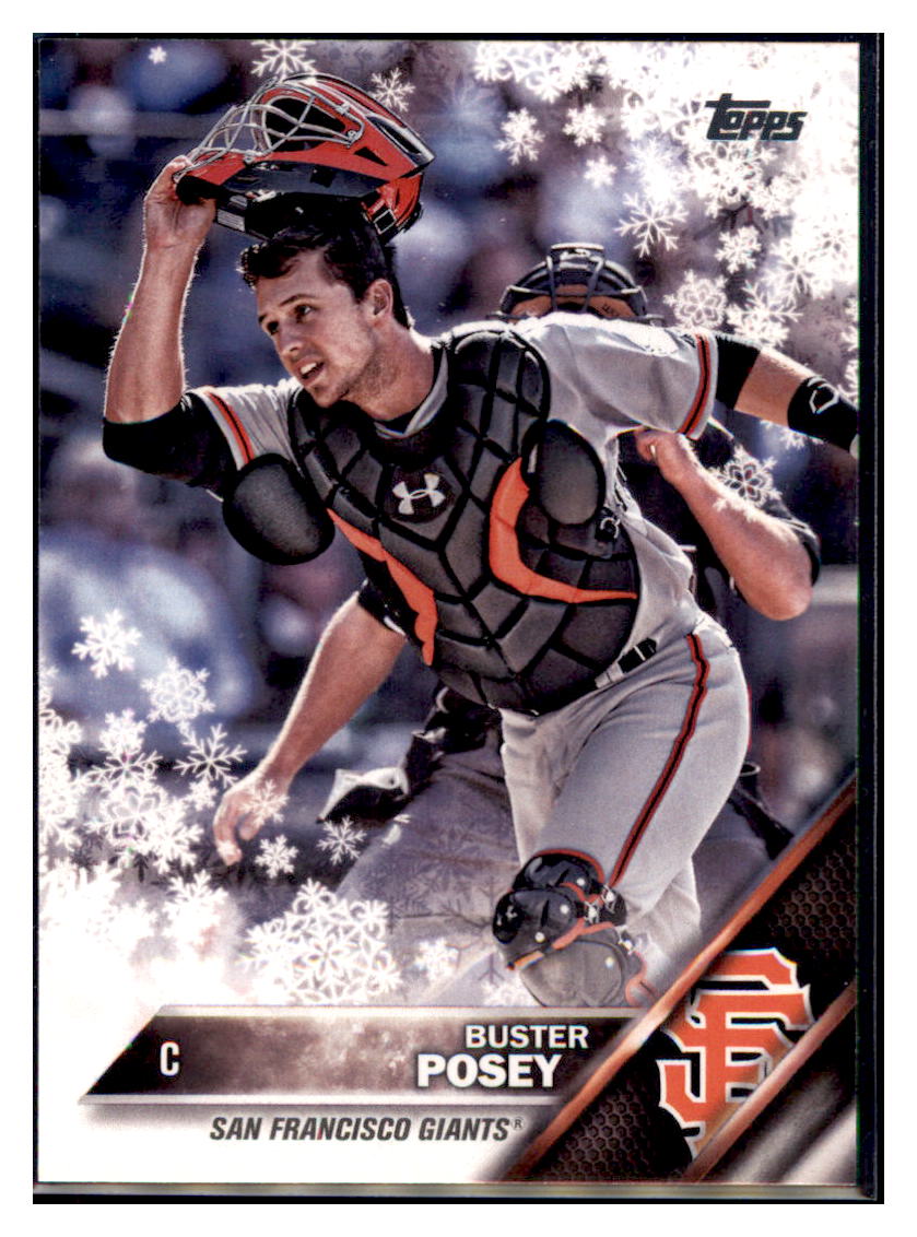 2016 Topps Holiday Buster Posey San Francisco Giants #HMW161 Baseball
card MATV2 simple Xclusive Collectibles
