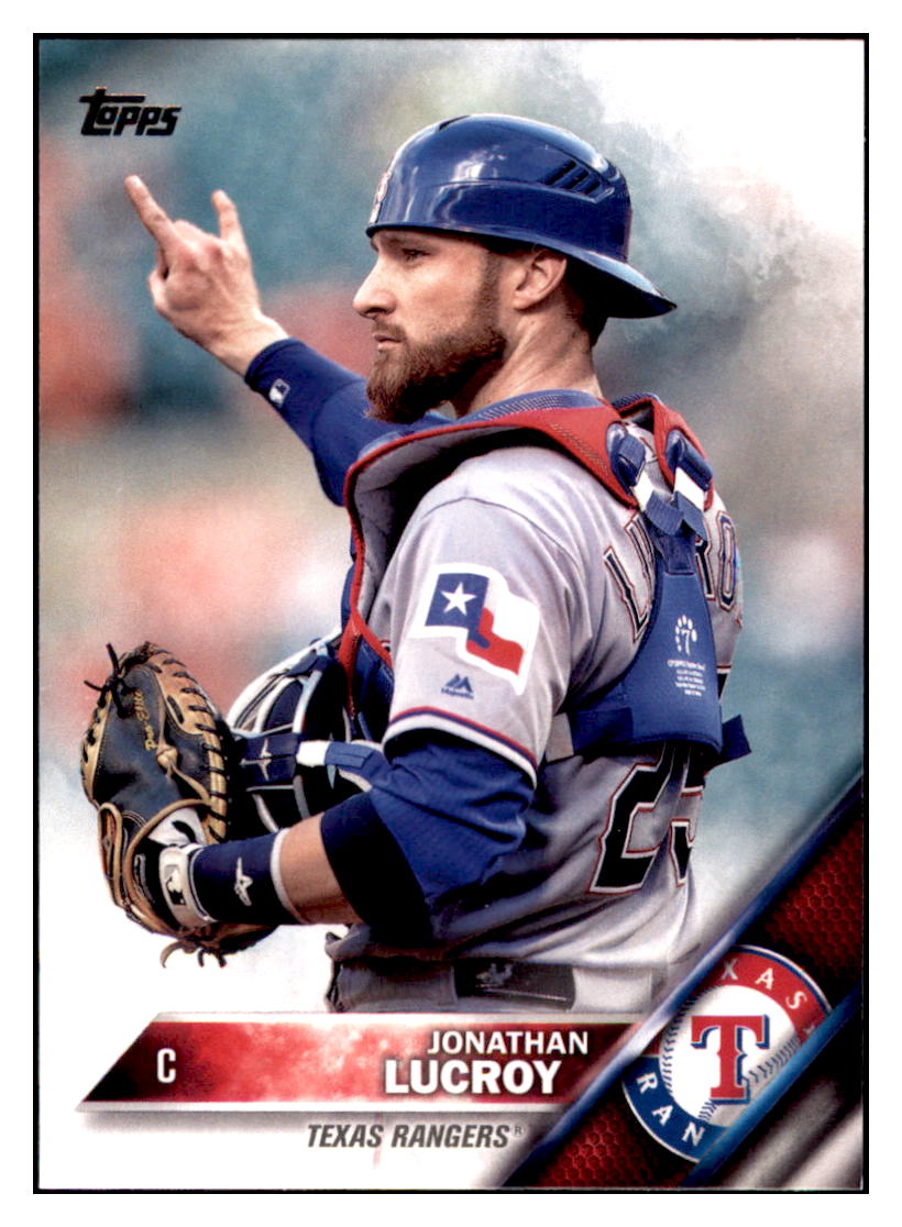2016 Topps Update Jonathan Lucroy Texas Rangers #US189 Baseball card MATV2 simple Xclusive Collectibles