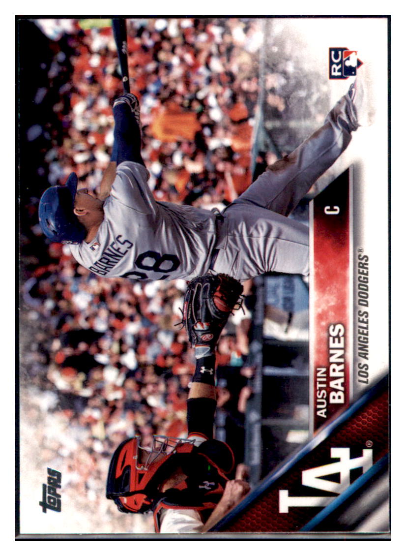 2016 Topps Update Austin Barnes Los Angeles Dodgers #US21 Baseball
card MATV2 simple Xclusive Collectibles