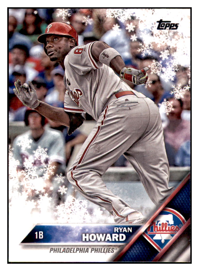 2016 Topps Holiday Ryan Howard  Philadelphia Phillies #HMW63 Baseball
  card   MATV2 simple Xclusive Collectibles