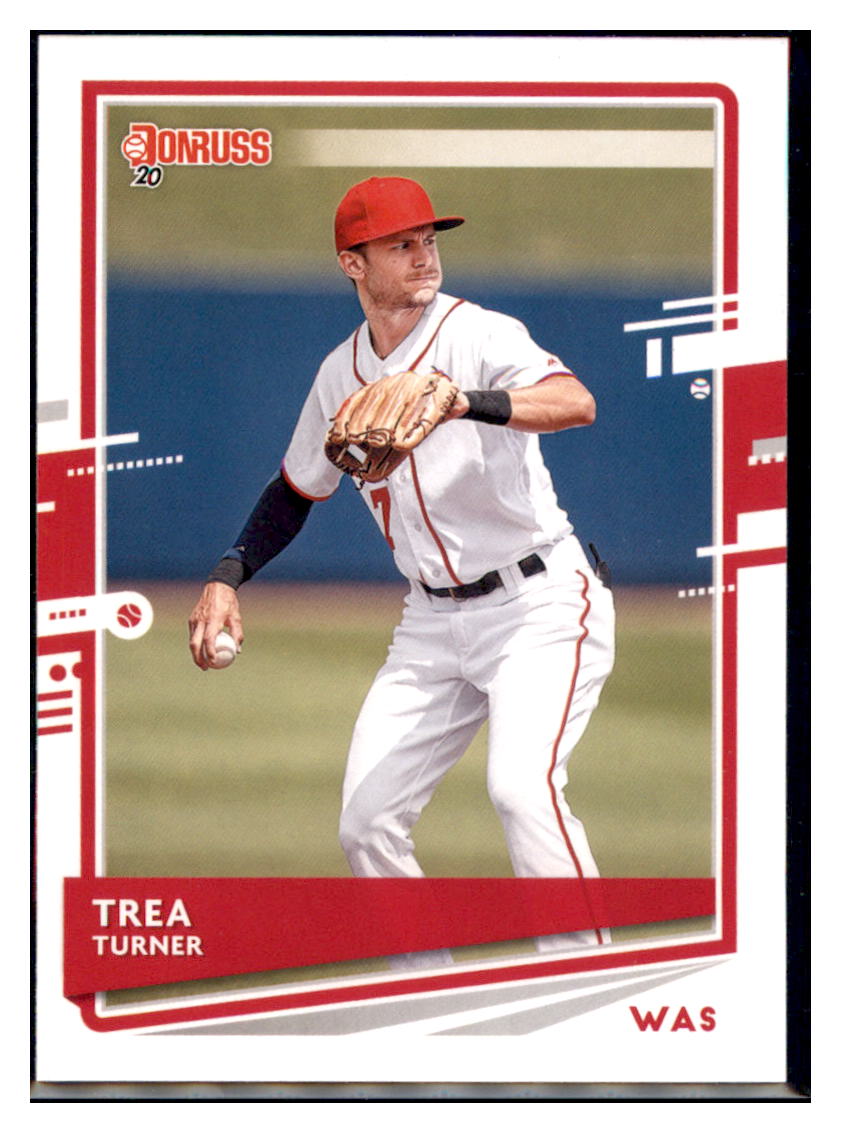 2020 Donruss Trea Turner  Washington Nationals #108a Baseball
  card   MATV2 simple Xclusive Collectibles