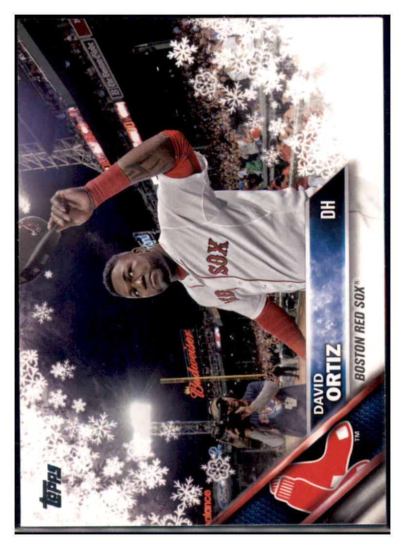 2016 Topps Holiday David Ortiz  Boston Red Sox #HMW76 Baseball card   MATV2 simple Xclusive Collectibles   
