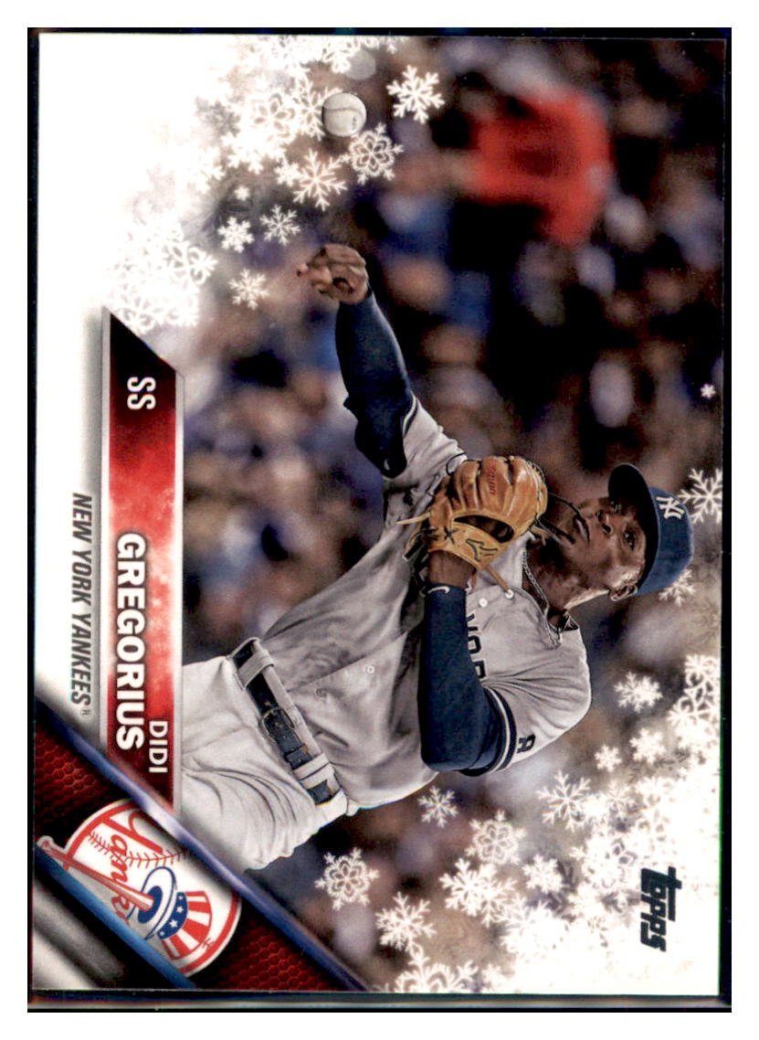 2016 Topps Holiday Didi Gregorius  New York Yankees #HMW159 Baseball card   MATV2 simple Xclusive Collectibles