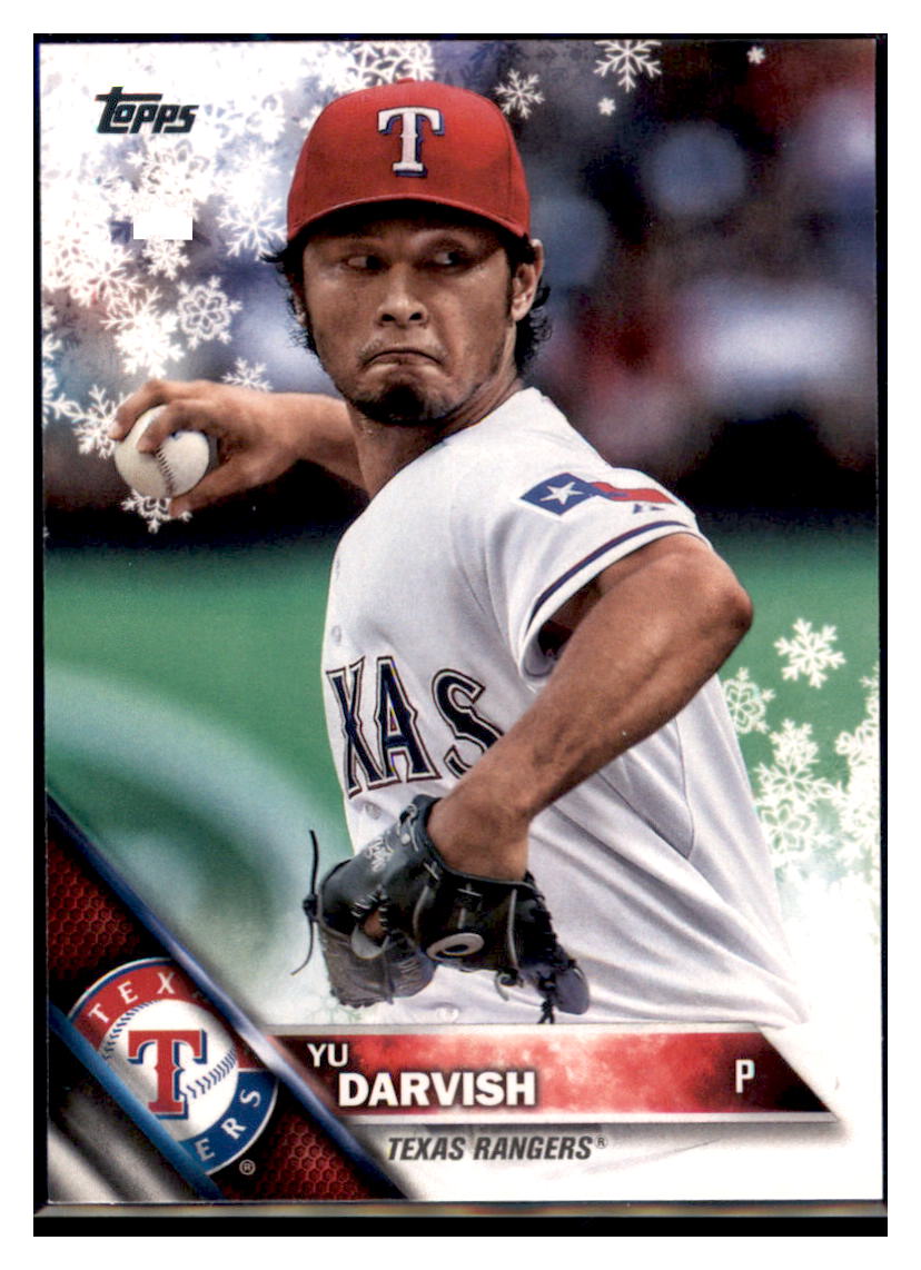 2016 Topps Chrome Yu Darvish  Texas Rangers #20 Baseball card   MATV2 simple Xclusive Collectibles