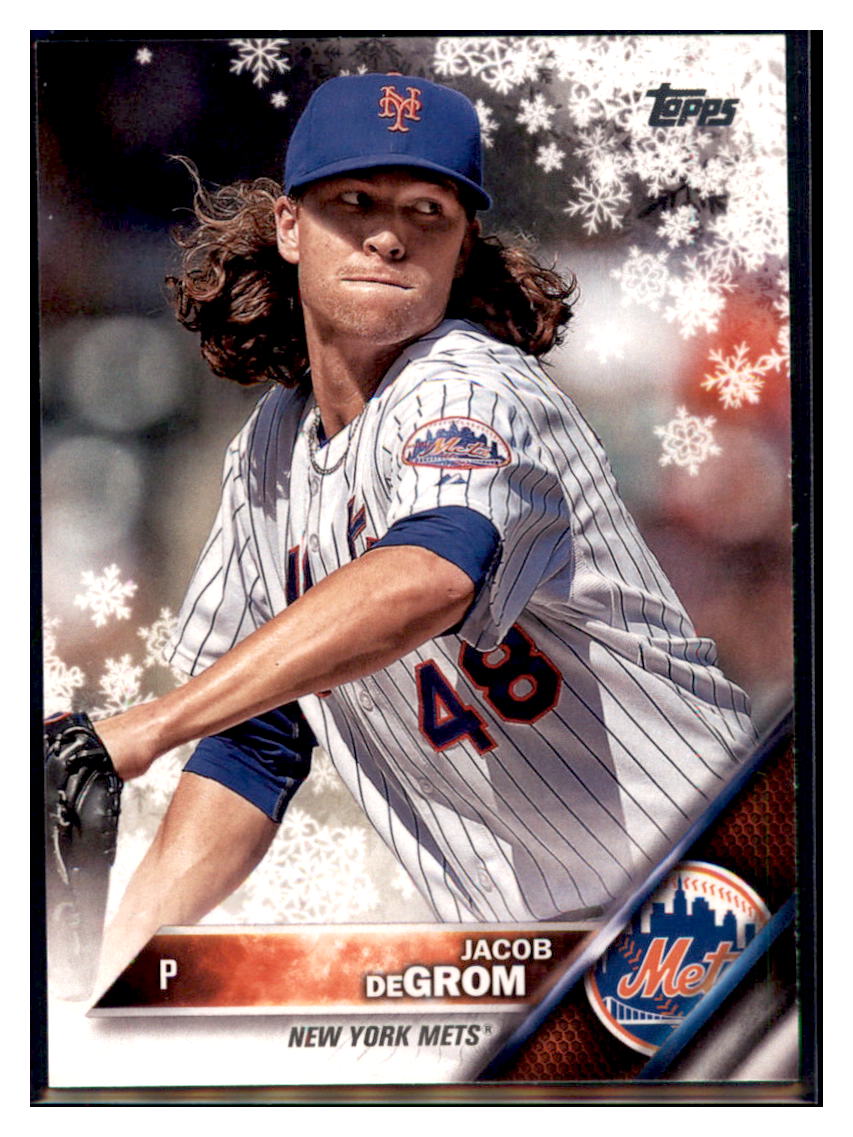 2016 Topps Jacob deGrom  New York Mets #323 Baseball card   MATV2 simple Xclusive Collectibles   