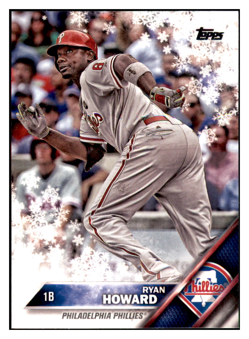 2016 Topps Holiday Ryan Howard  Philadelphia Phillies #HMW63 Baseball
  card   MATV2_1a simple Xclusive Collectibles   