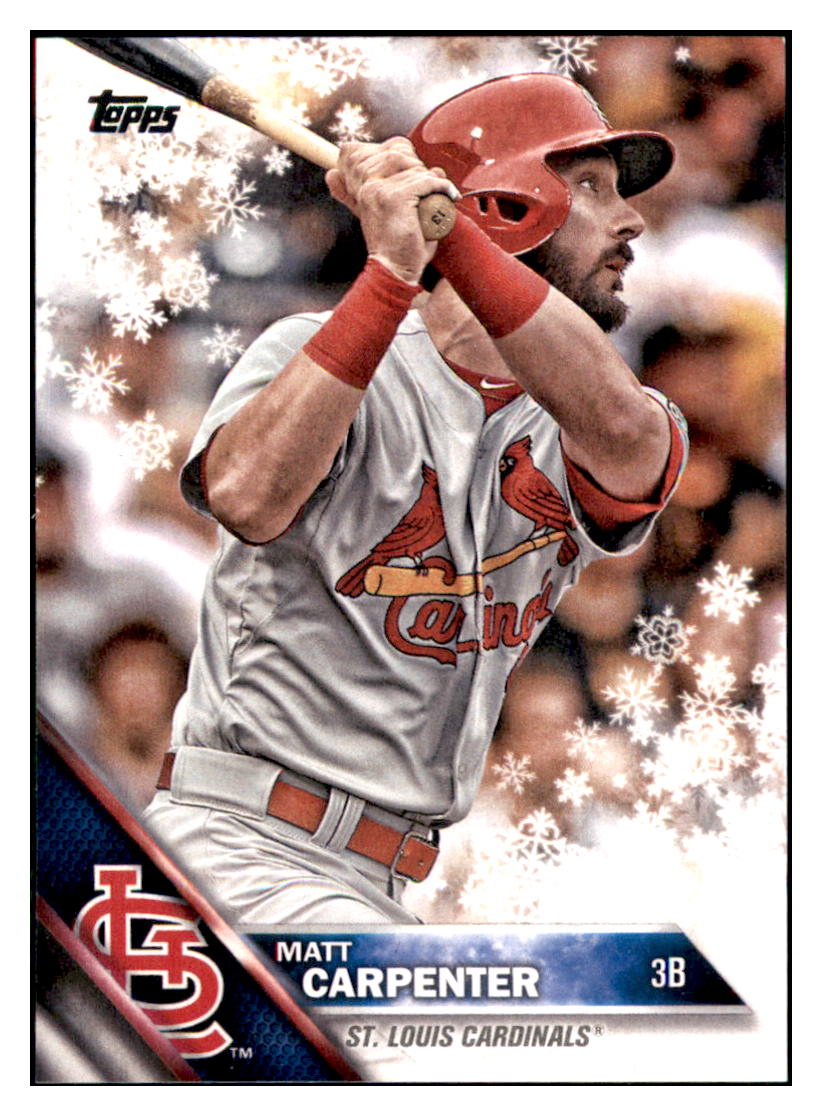 2016 Topps Holiday Matt Carpenter  St. Louis Cardinals #HMW97 Baseball
  card   MATV2 simple Xclusive Collectibles
