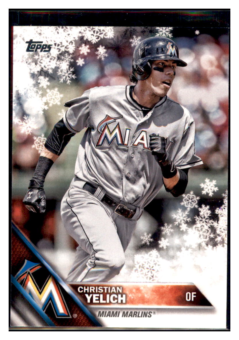 2016 Topps Christian Yelich  Miami Marlins #223 Baseball card   MATV2 simple Xclusive Collectibles