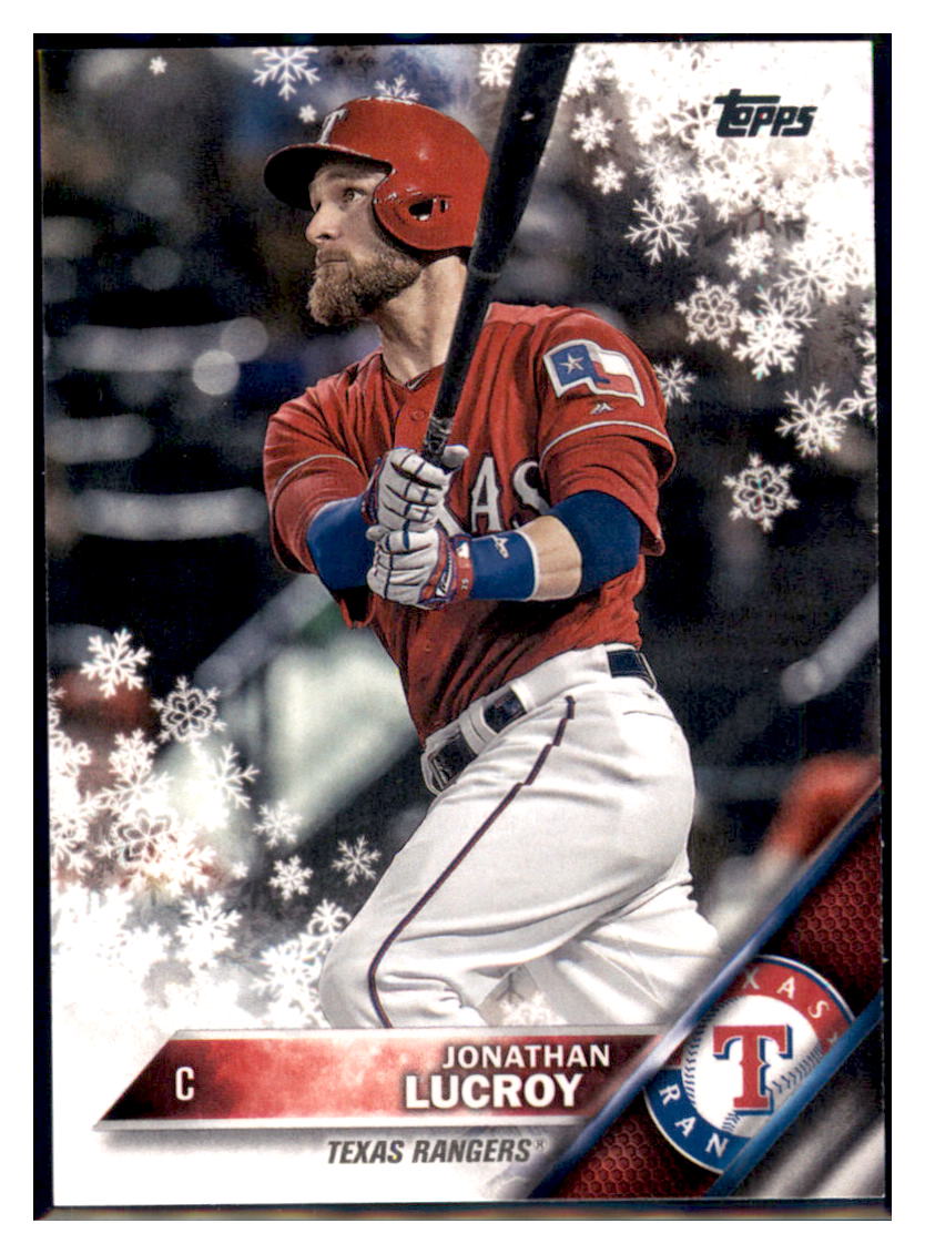 2016 Topps Holiday Jonathan Lucroy  Texas Rangers #HMW30 Baseball card   MATV2_1b simple Xclusive Collectibles