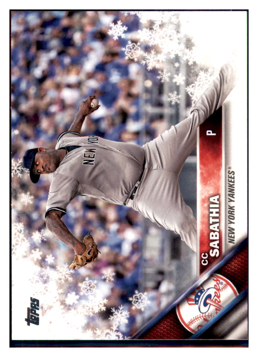 2016 Topps Holiday CC Sabathia  New York Yankees #HMW5 Baseball card   MATV2 simple Xclusive Collectibles