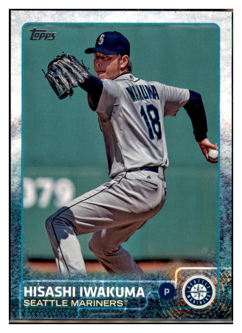 2015 Topps Hisashi Iwakuma  Seattle Mariners #391a Baseball card   MATV2 simple Xclusive Collectibles