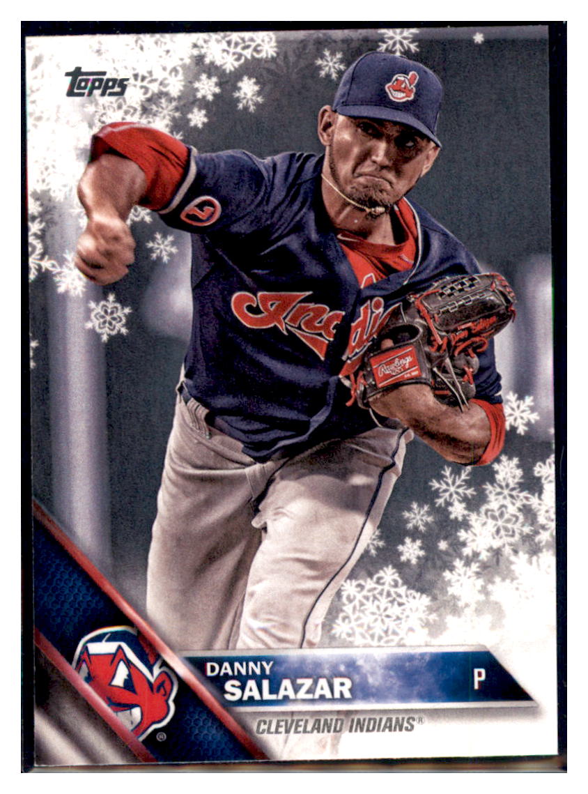 2016 Topps Holiday Danny Salazar  Cleveland Indians #HMW190 Baseball
  card   MATV2 simple Xclusive Collectibles   