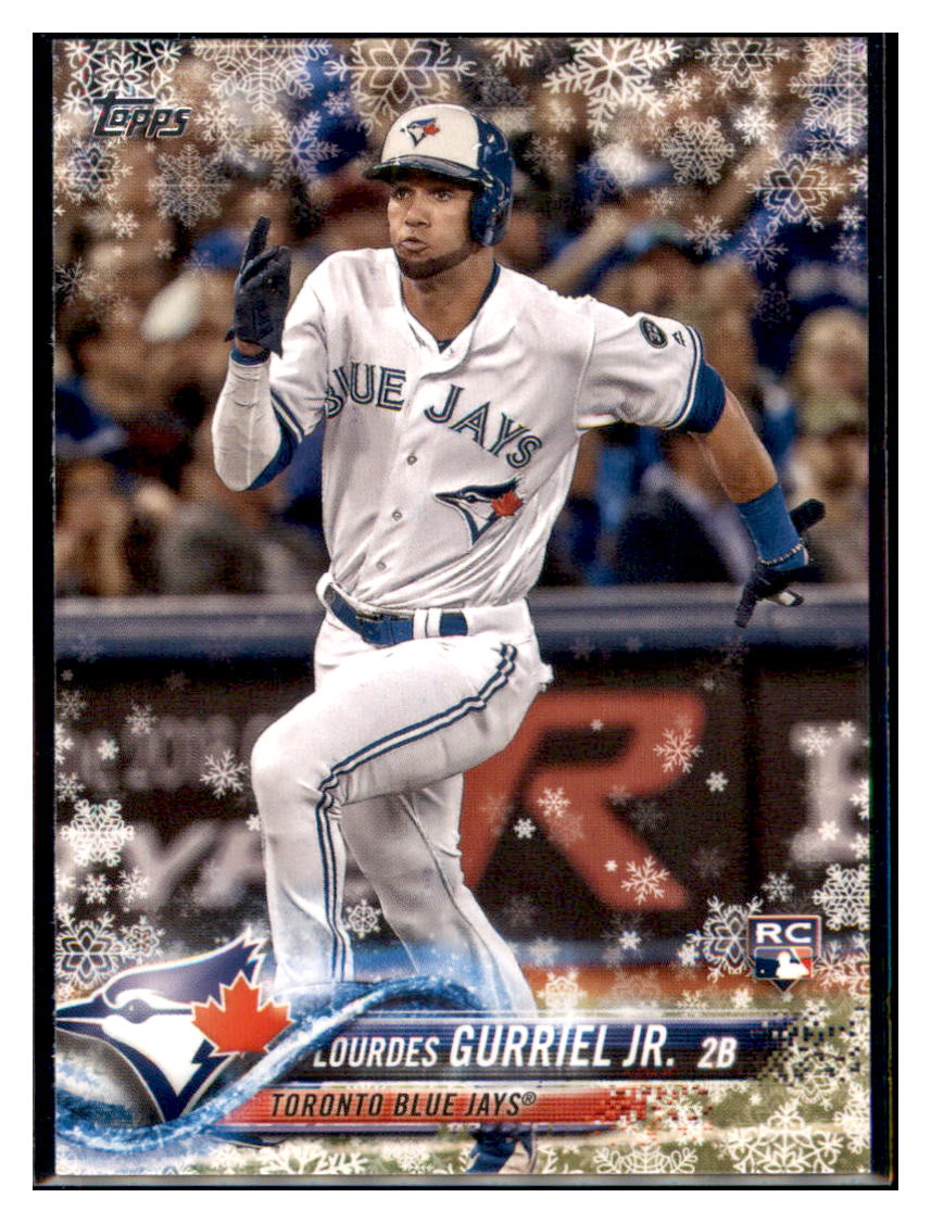 2018 Topps Holiday Lourdes Gurriel
  Jr.  Toronto Blue Jays #HMW187 Baseball
  card   MATV2 simple Xclusive Collectibles   