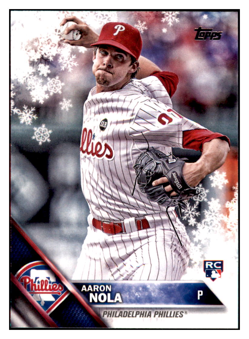 2016 Topps Aaron Nola  Philadelphia Phillies #133 Baseball
  card   MATV2 simple Xclusive Collectibles