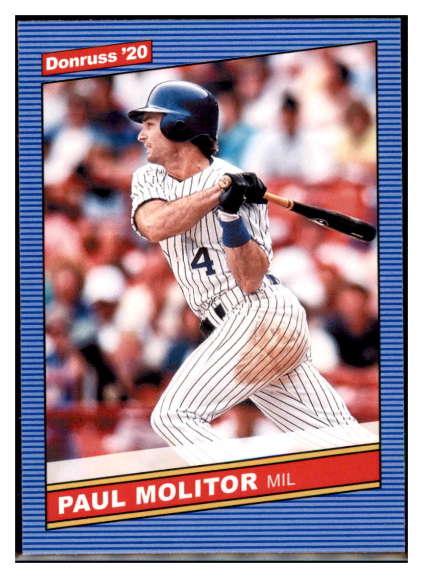 2020 Donruss Paul Molitor  Milwaukee Brewers #235 Baseball card   MATV2 simple Xclusive Collectibles