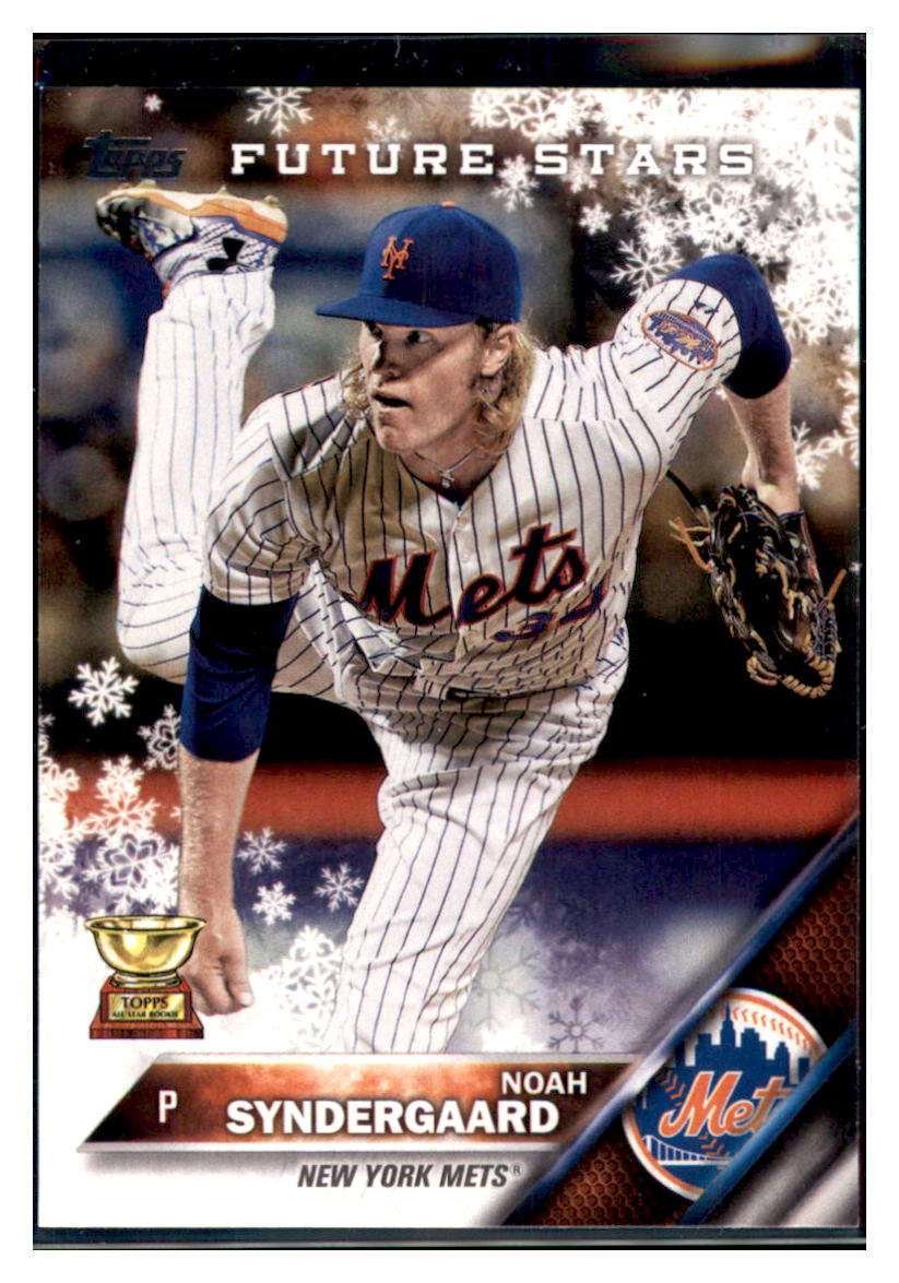 2016 Topps Holiday Noah Syndergaard New York Mets #HMW25 Baseball card MATV2 simple Xclusive Collectibles