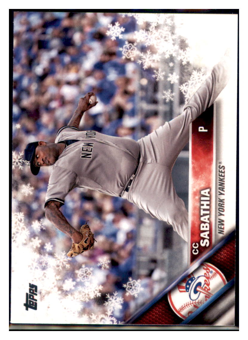 2016 Topps Holiday CC Sabathia  New York Yankees #HMW5 Baseball card   MATV2_1b simple Xclusive Collectibles