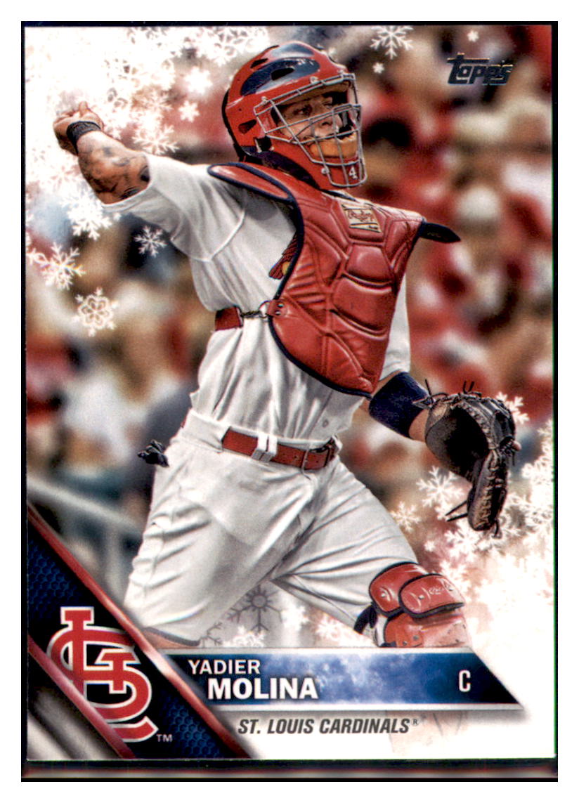 2016 Topps Holiday Yadier Molina  St. Louis Cardinals #HMW183 Baseball
  card   MATV2 simple Xclusive Collectibles