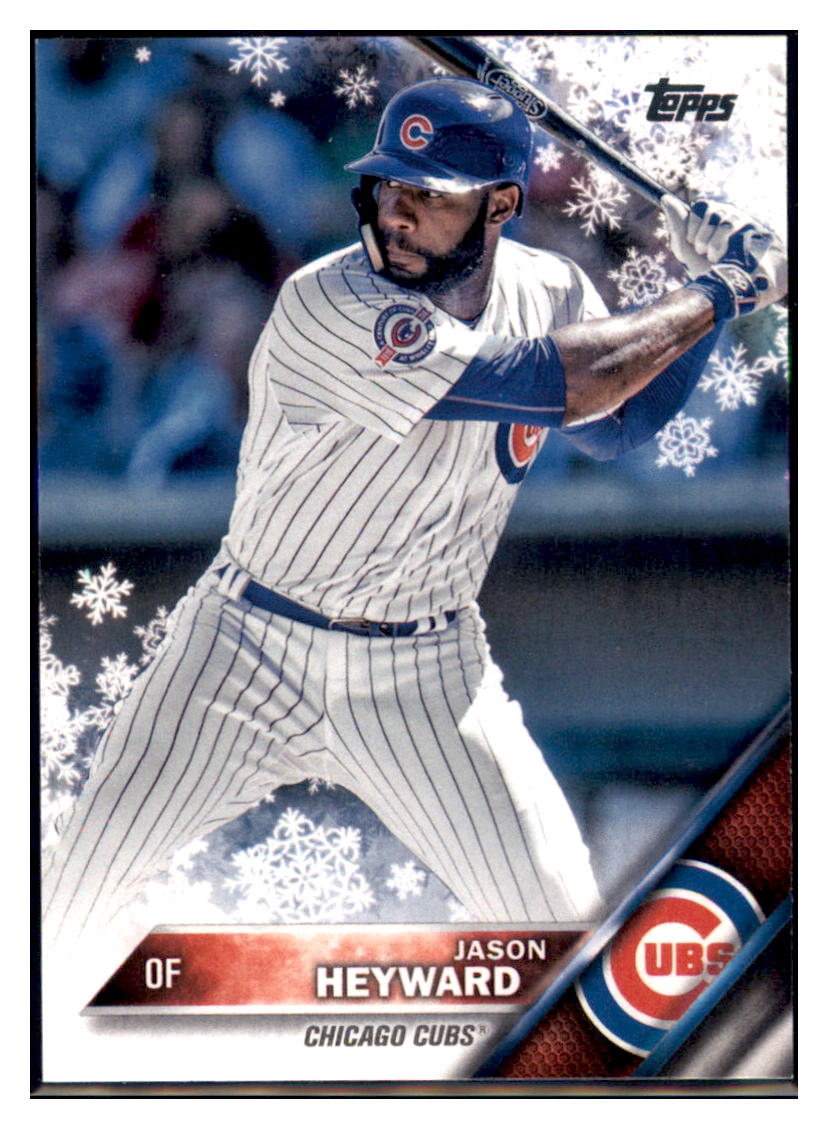 2016 Topps Holiday Jason Heyward Chicago Cubs #HMW4 Baseball card MATV2 simple Xclusive Collectibles