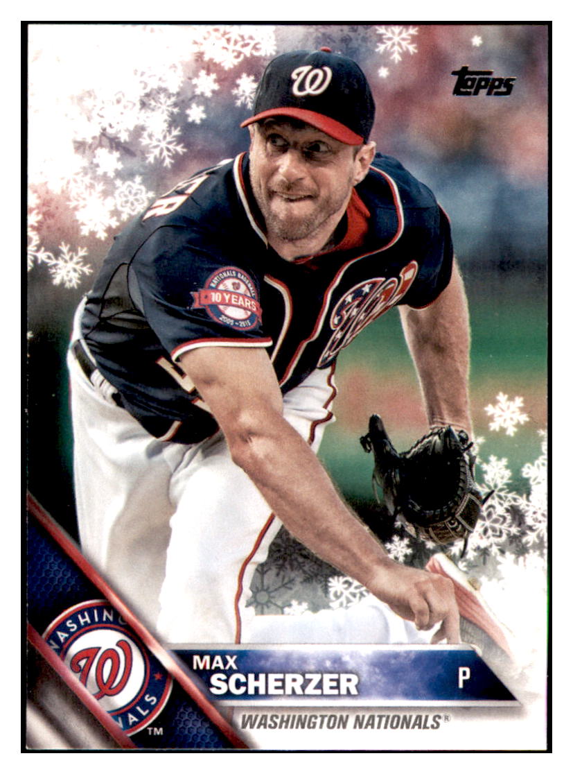 2016 Topps Max Scherzer Washington Nationals #209 Baseball
card MATV2_1b simple Xclusive Collectibles