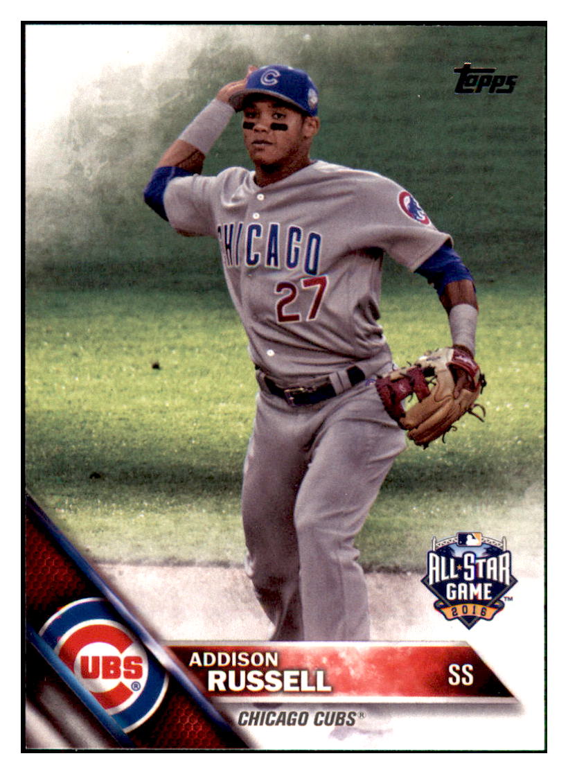 2016 Topps Update Addison Russell ASG Chicago Cubs #US93 Baseball card MATV2 simple Xclusive Collectibles
