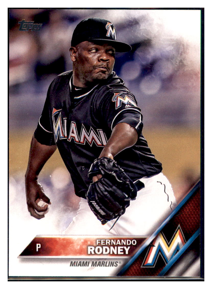2016 Topps Update Fernando Rodney  Miami Marlins #US66 Baseball card   MATV2 simple Xclusive Collectibles